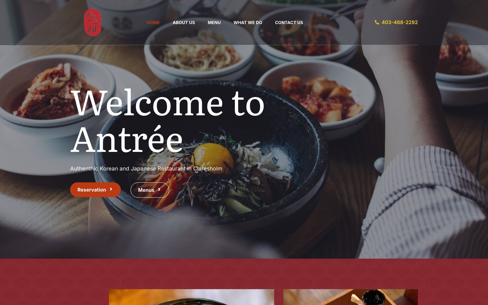 Antrée — live website by noloweb