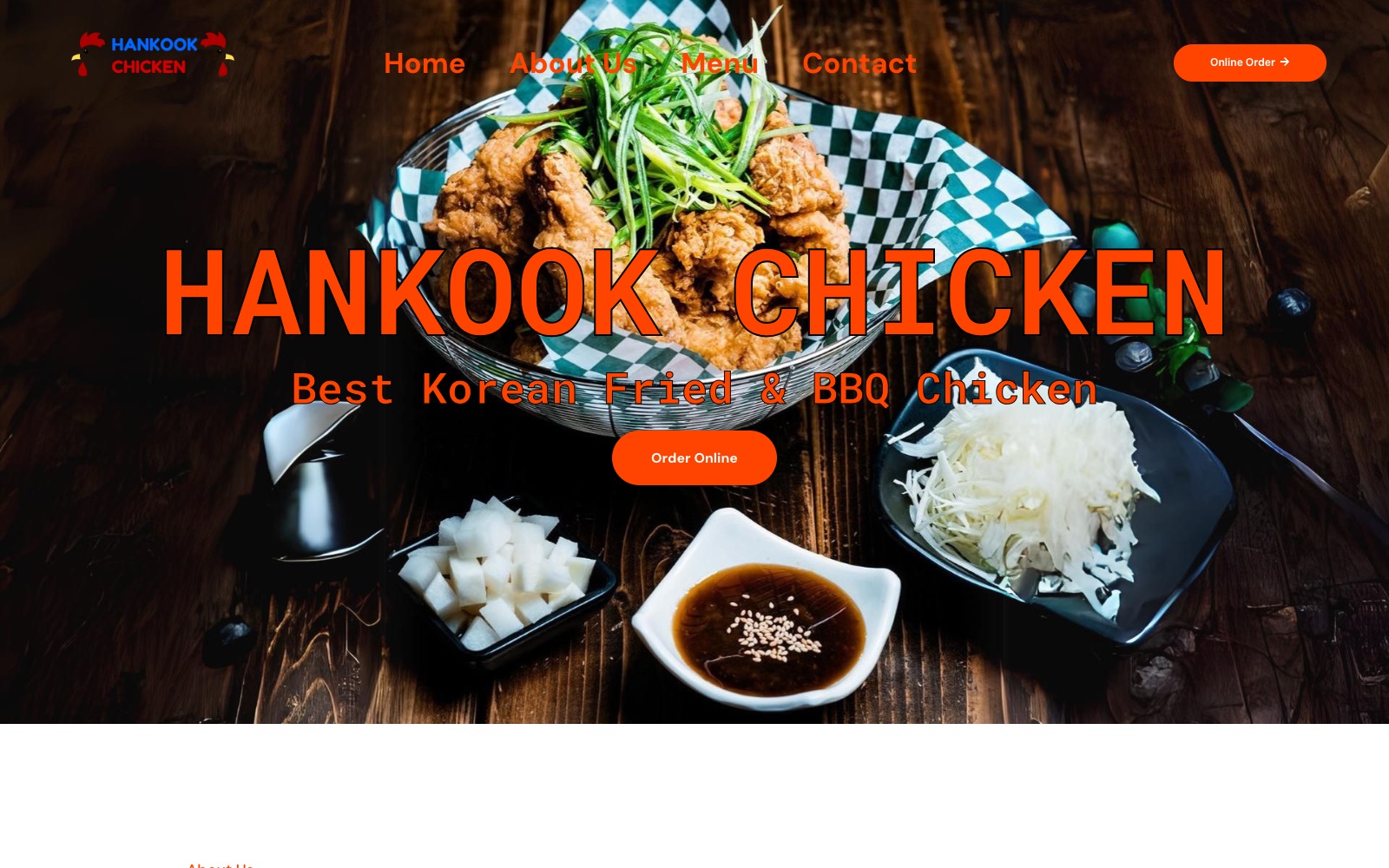 Hankook Chicken — live website by noloweb