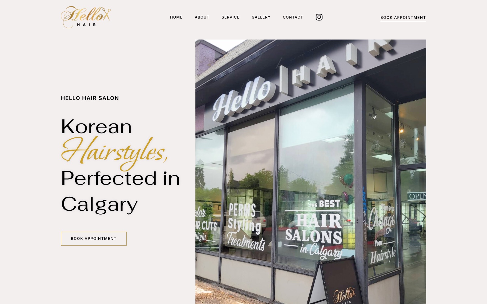 Hello Hair — live website by noloweb