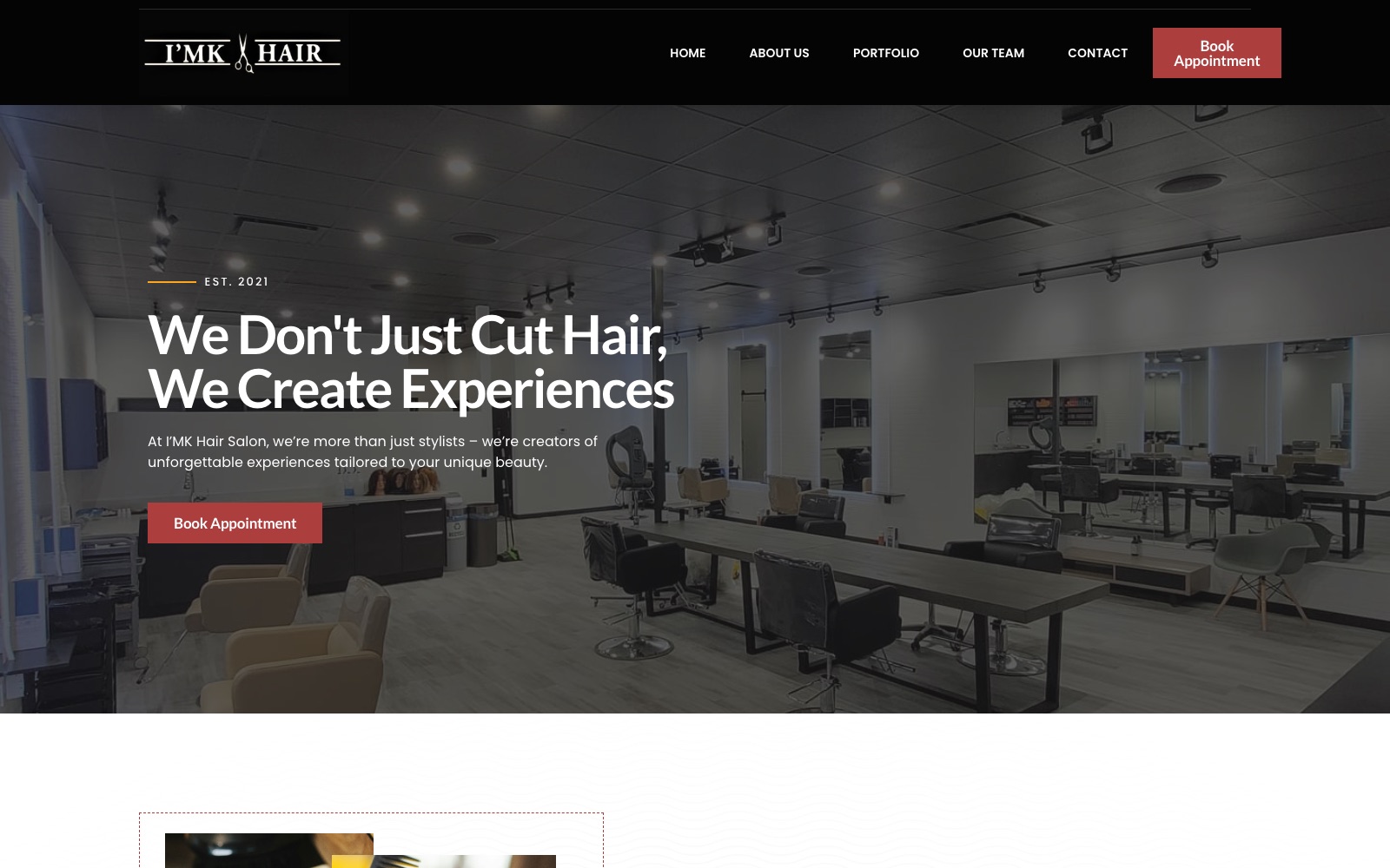 I'MK Hair — live website by noloweb