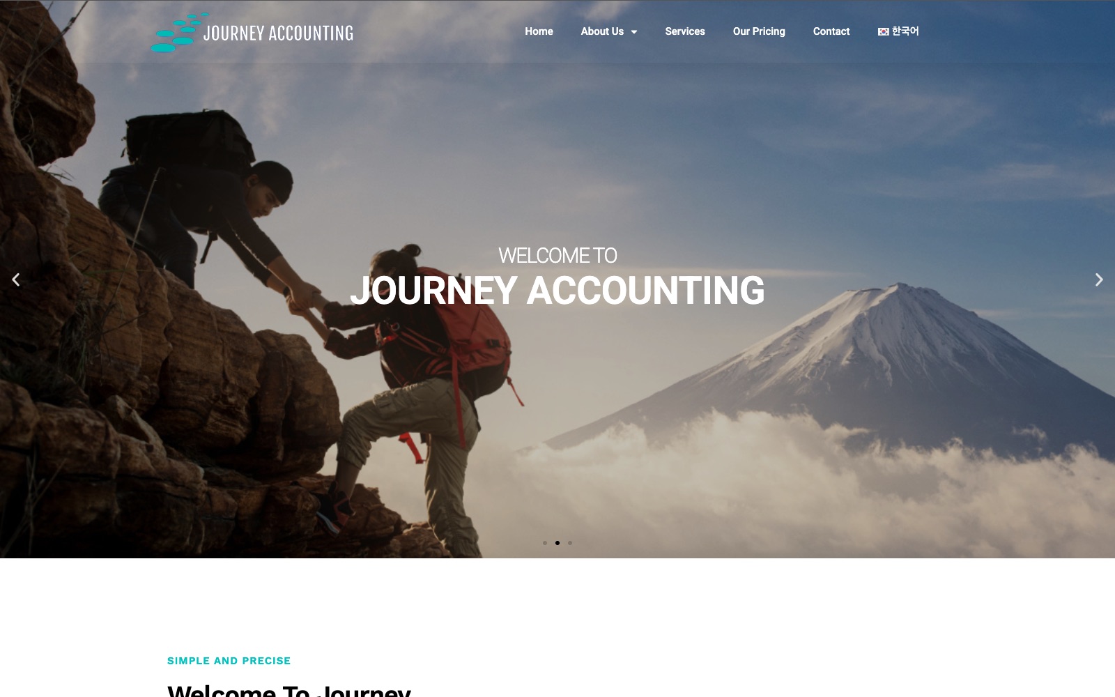 Journey Accounting — live website by noloweb