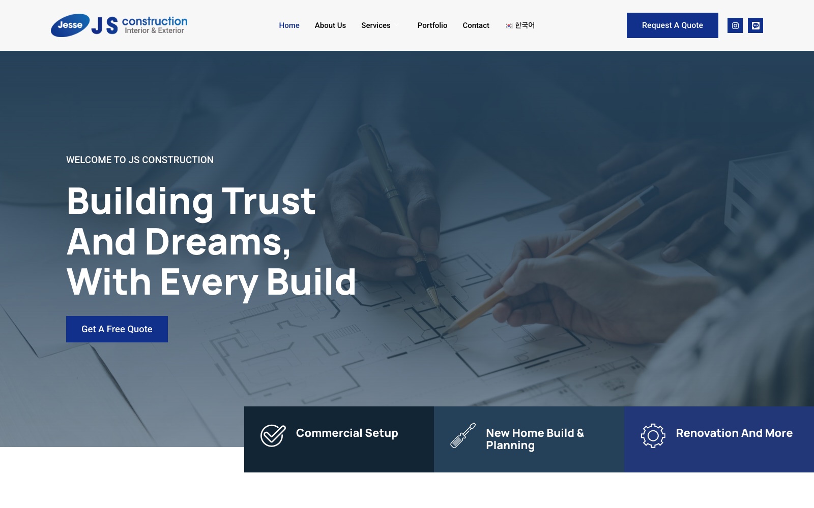 JS Construction — live website by noloweb