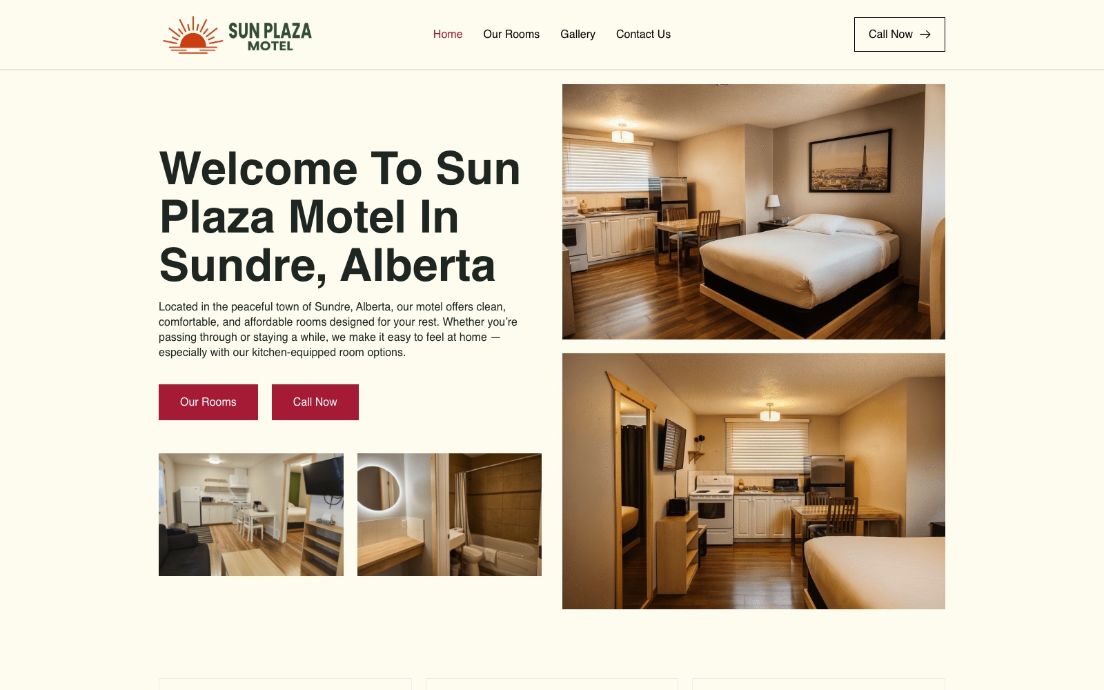 Sun Plaza Motel — live website by noloweb