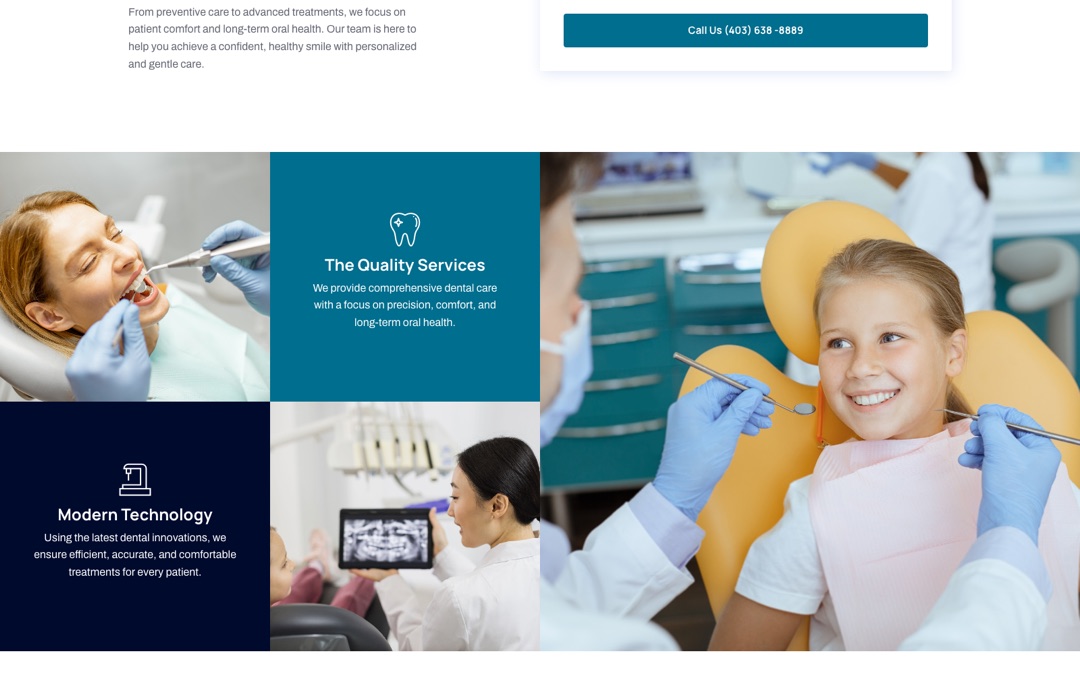 Sundre Dental Clinic website by noloweb