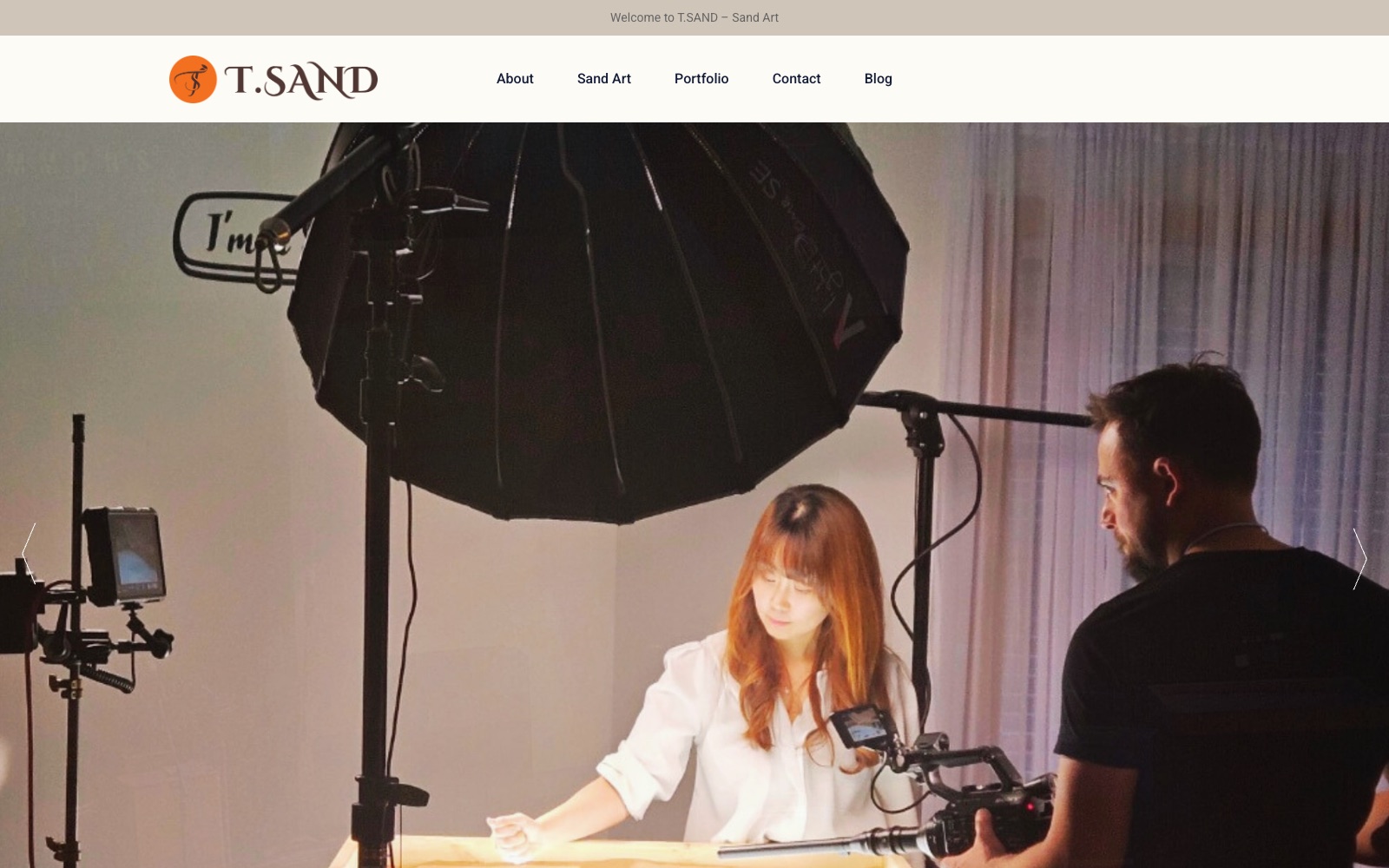 T.Sand — live website by noloweb